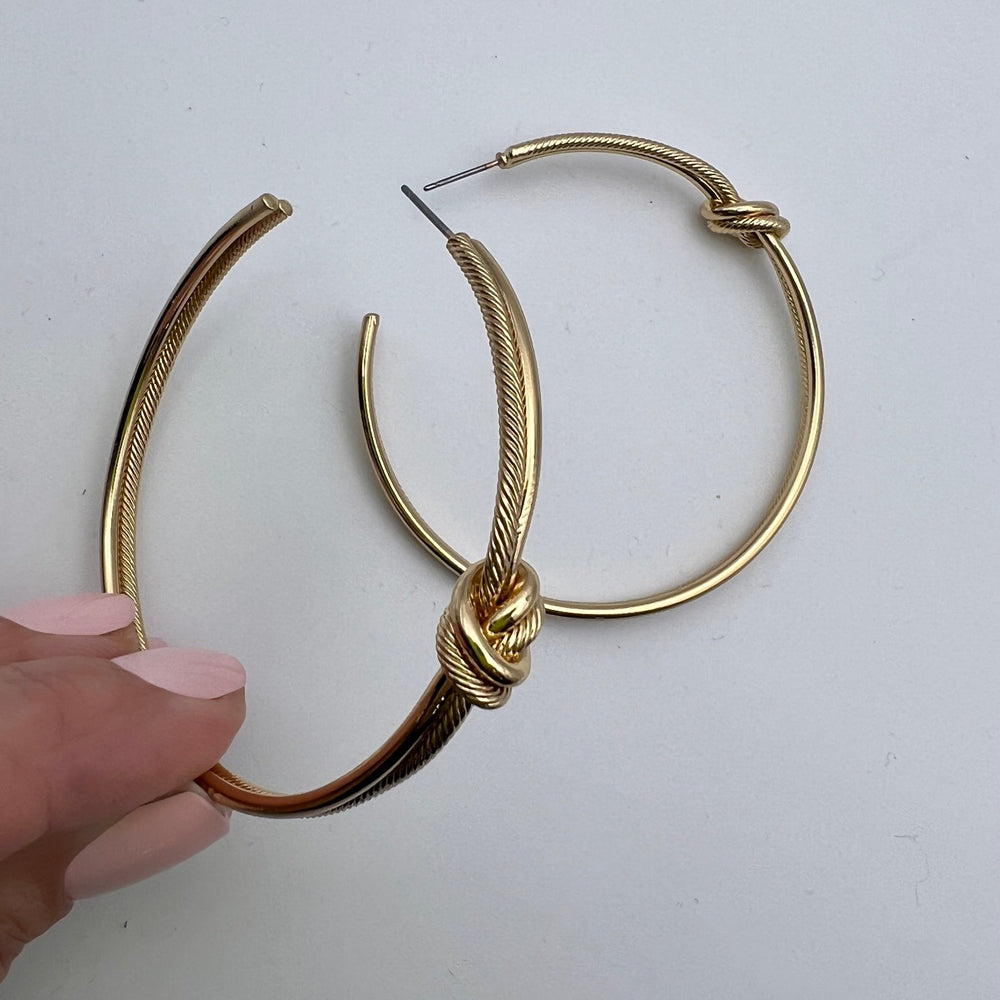 All Tied Up Hoop Earrings