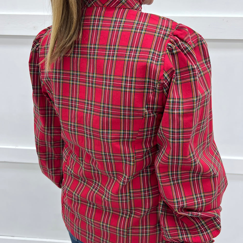
                  
                    Holiday Classic Button Front Top (Red)
                  
                