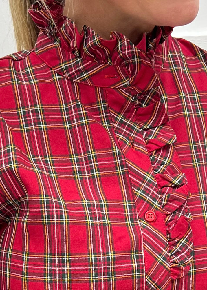 
                  
                    Holiday Classic Button Front Top (Red)
                  
                