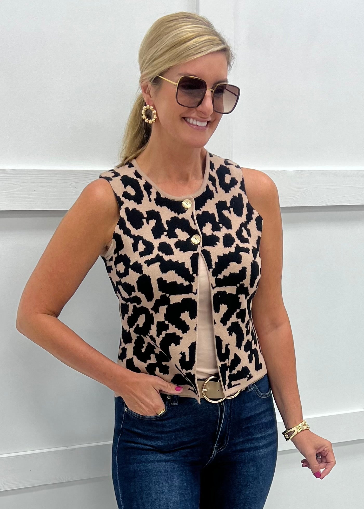 Smith Spotted Button Sweater