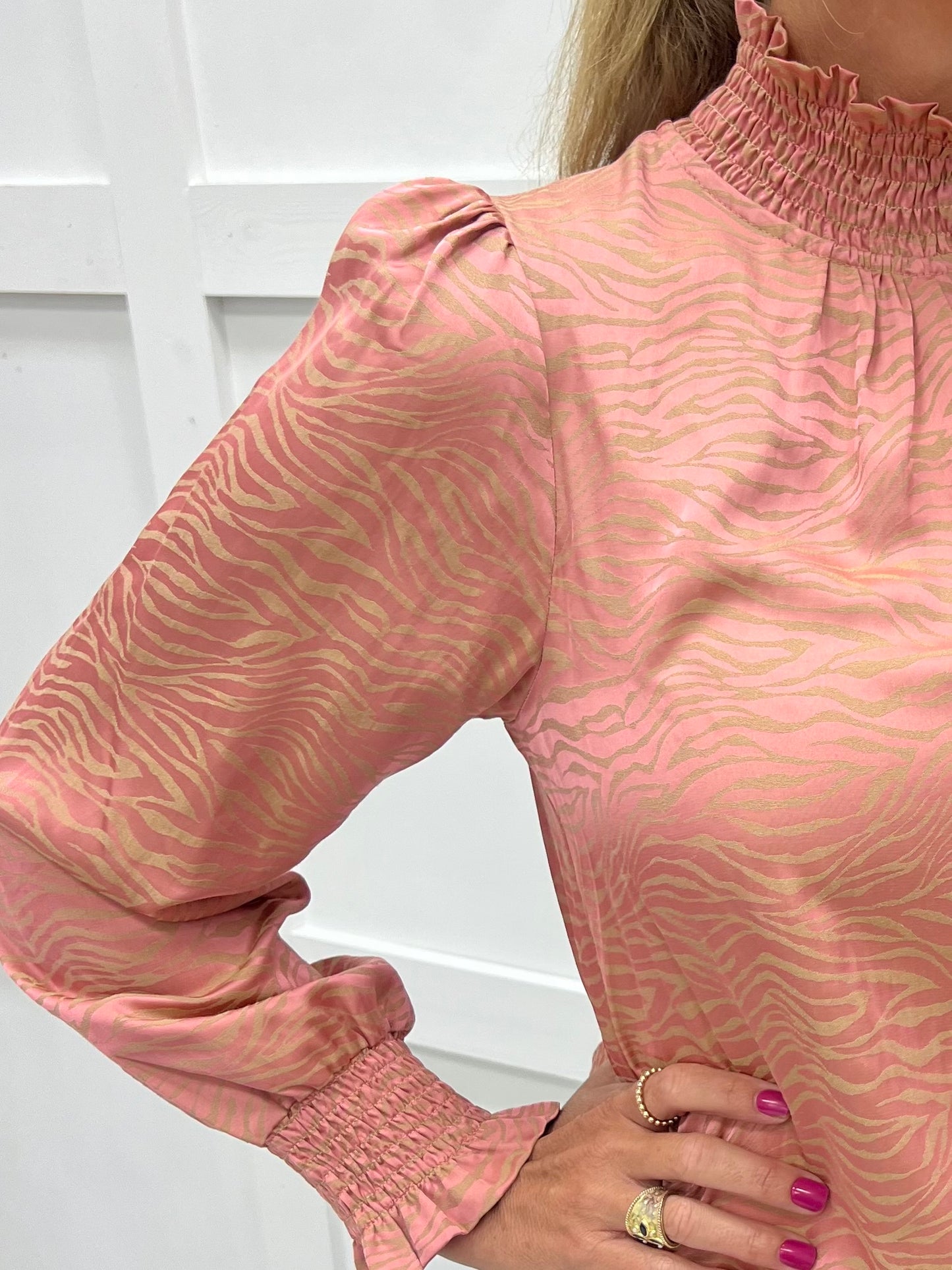 Zenna Zebra Print Top