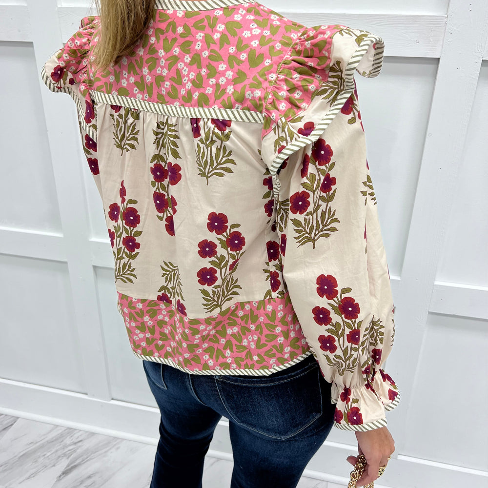 In My Dreams Mix Print Top