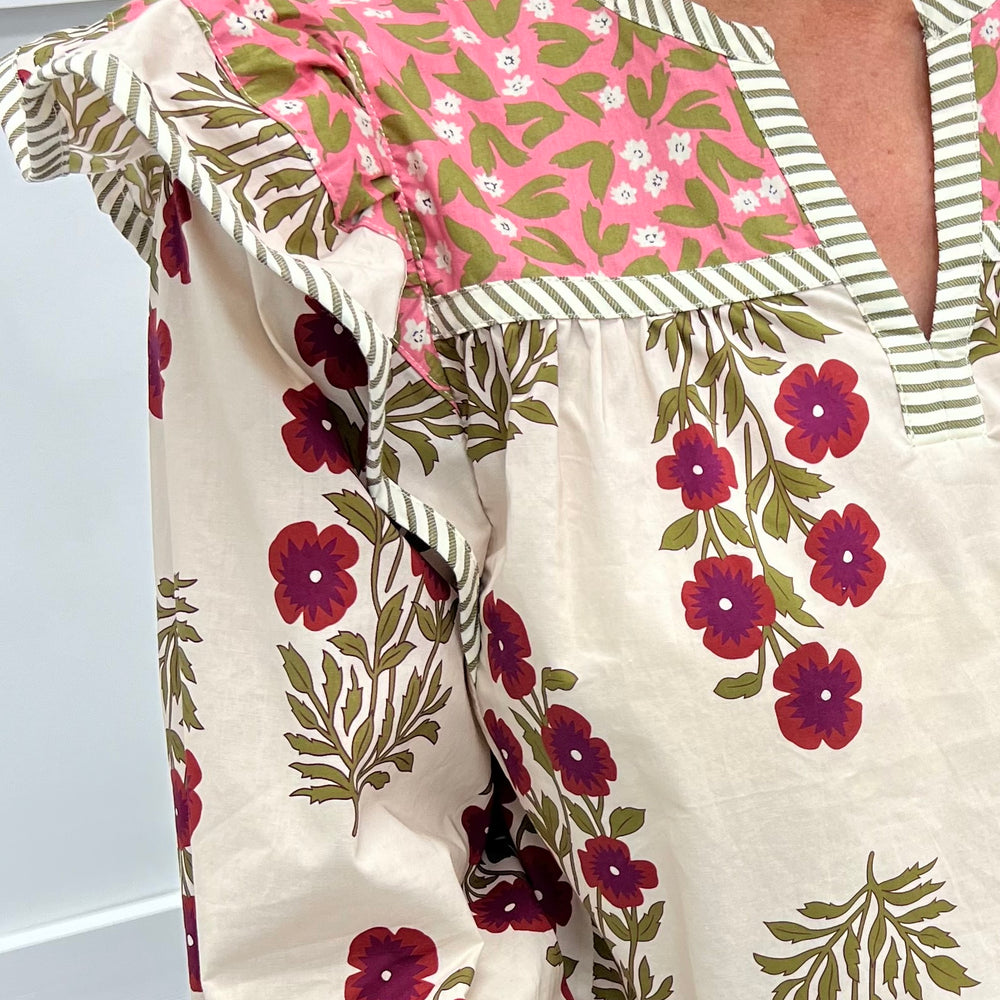 
                  
                    In My Dreams Mix Print Top
                  
                