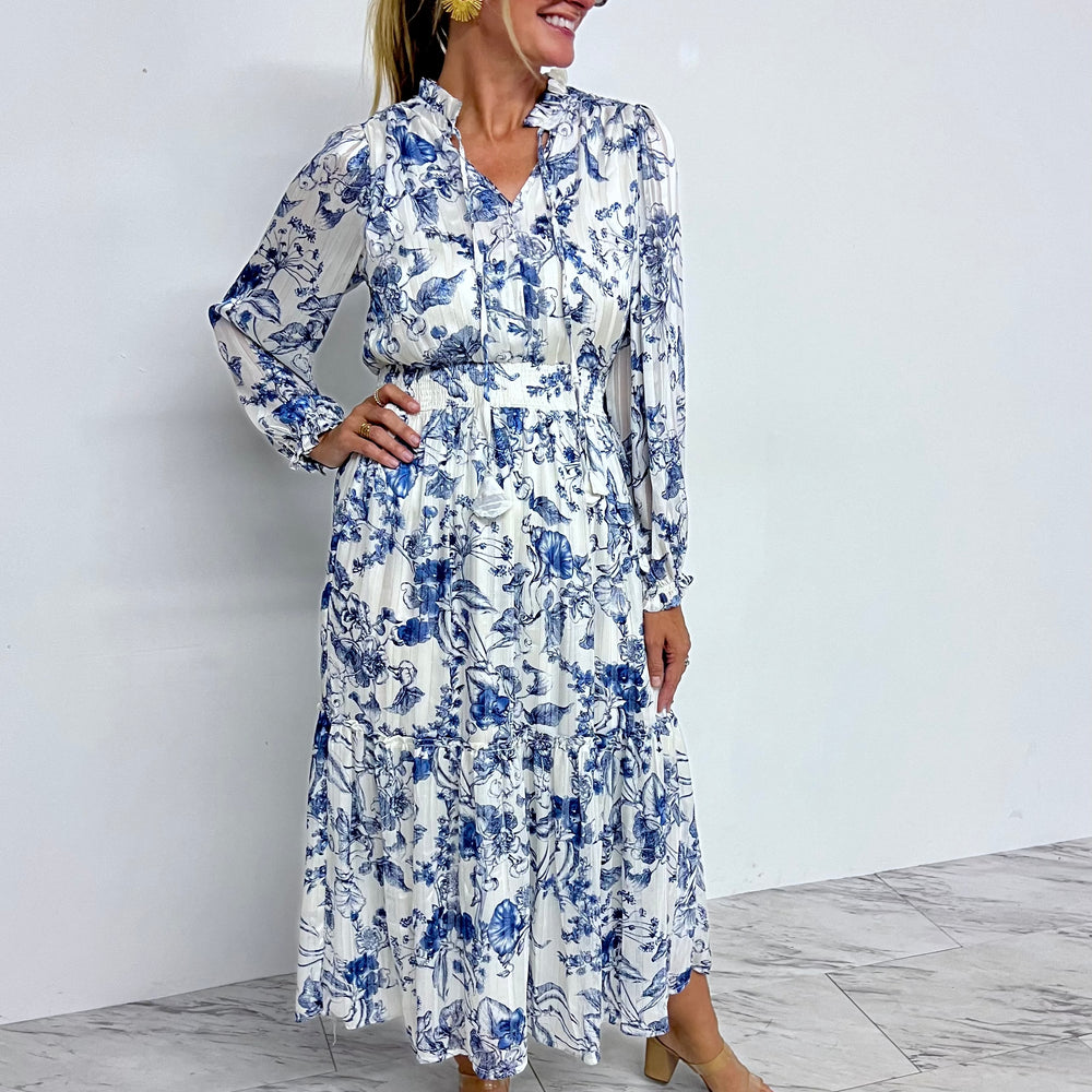 
                  
                    Vineyard Blue + White Maxi Dress-FINAL SALE
                  
                