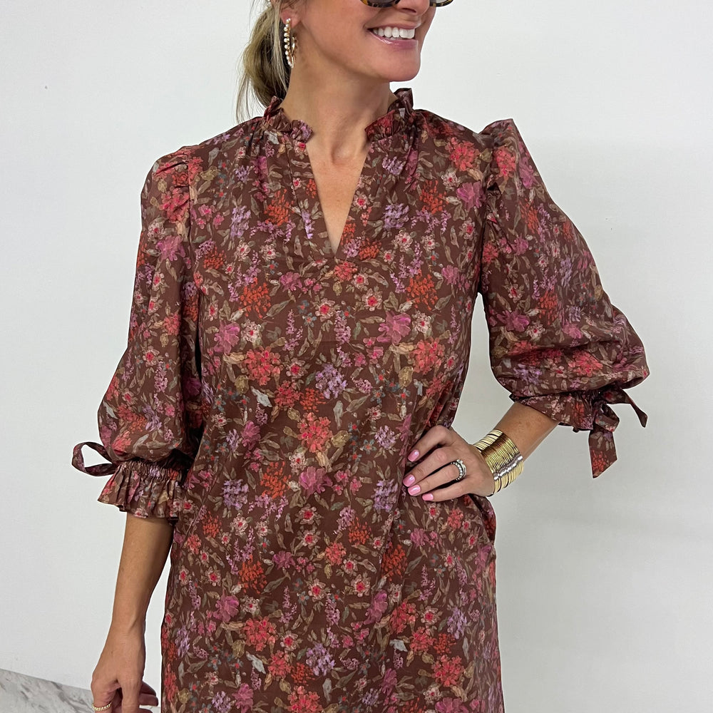 
                  
                    Ever After Floral Tie Sleeve Dress
                  
                