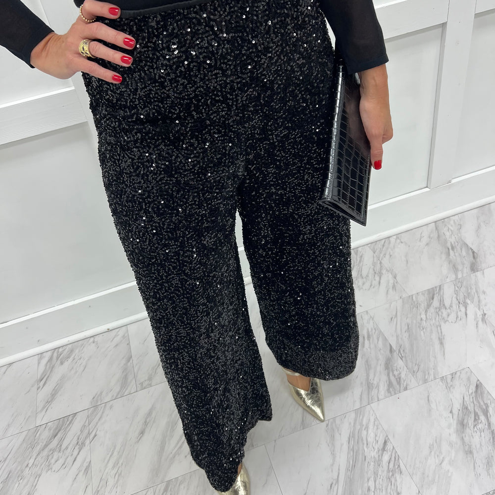 
                  
                    Temptation Sequin Pants (Black)
                  
                