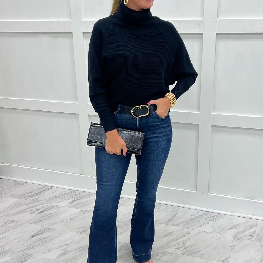 Park City Turtleneck Top (Black)