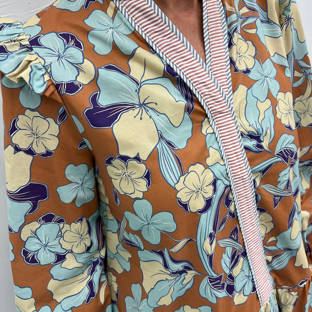 
                  
                    Cora Flower + Stripe Dress
                  
                
