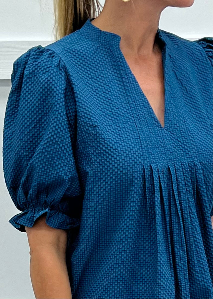 Vivian V.Neck Dress (Teal)