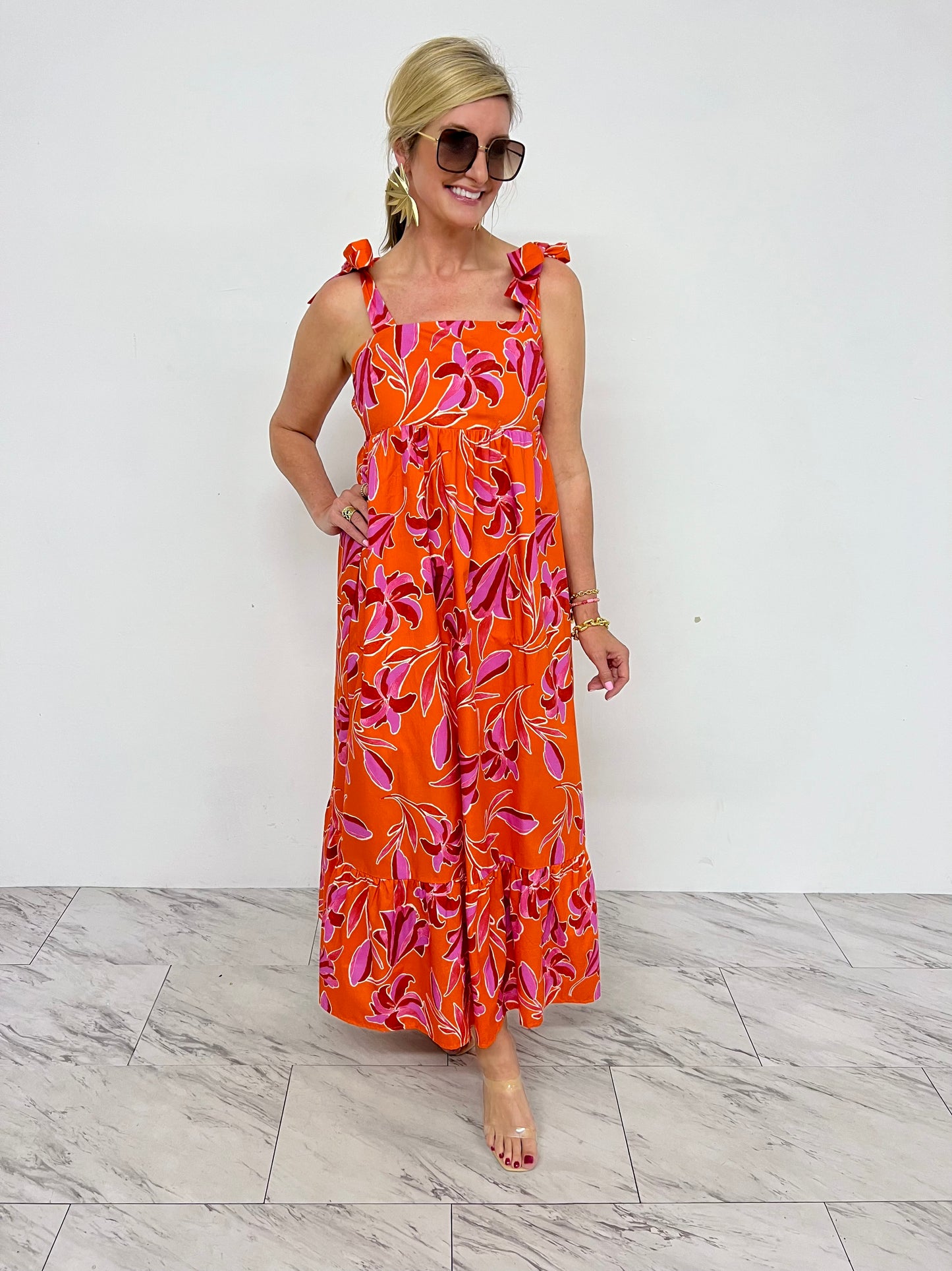 Easton Flower Print Maxi Dress