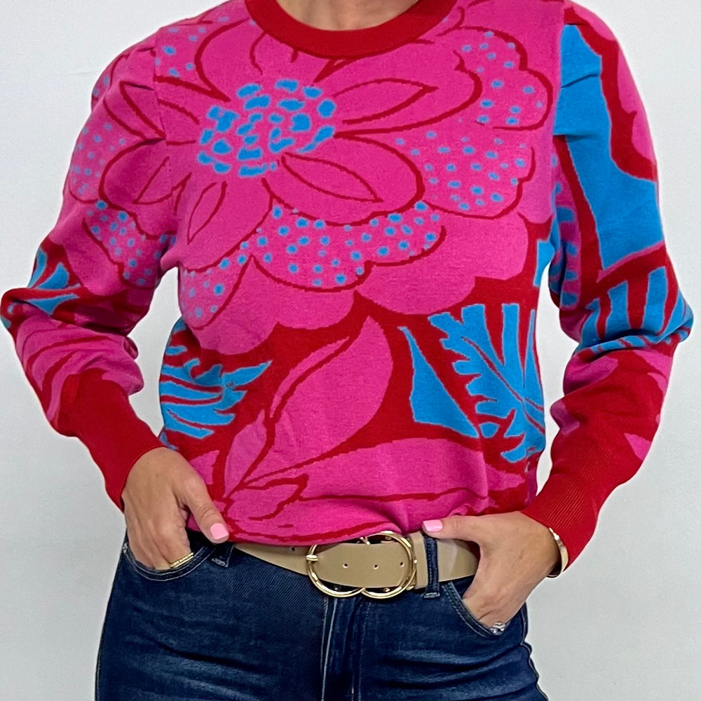 
                      
                        Zinna Flower Sweater
                      
                    