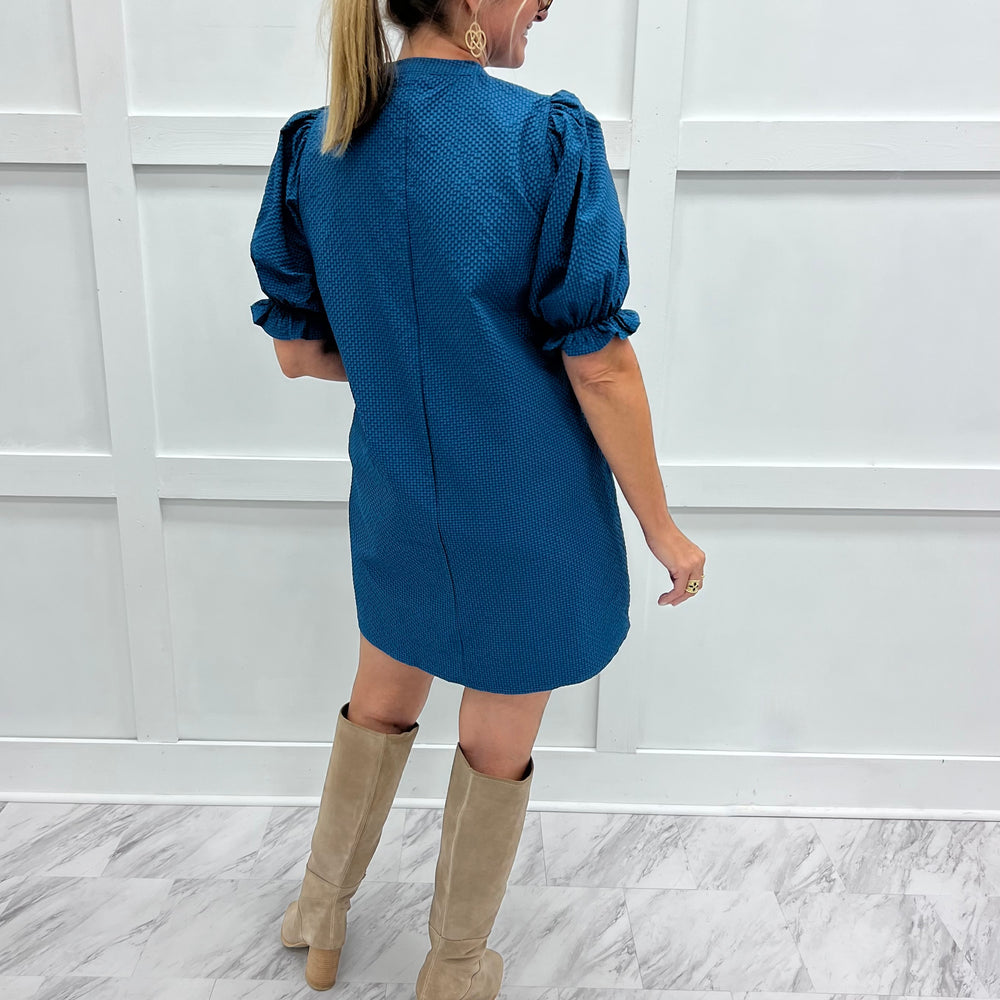 
                  
                    Vivian V.Neck Dress (Teal)
                  
                