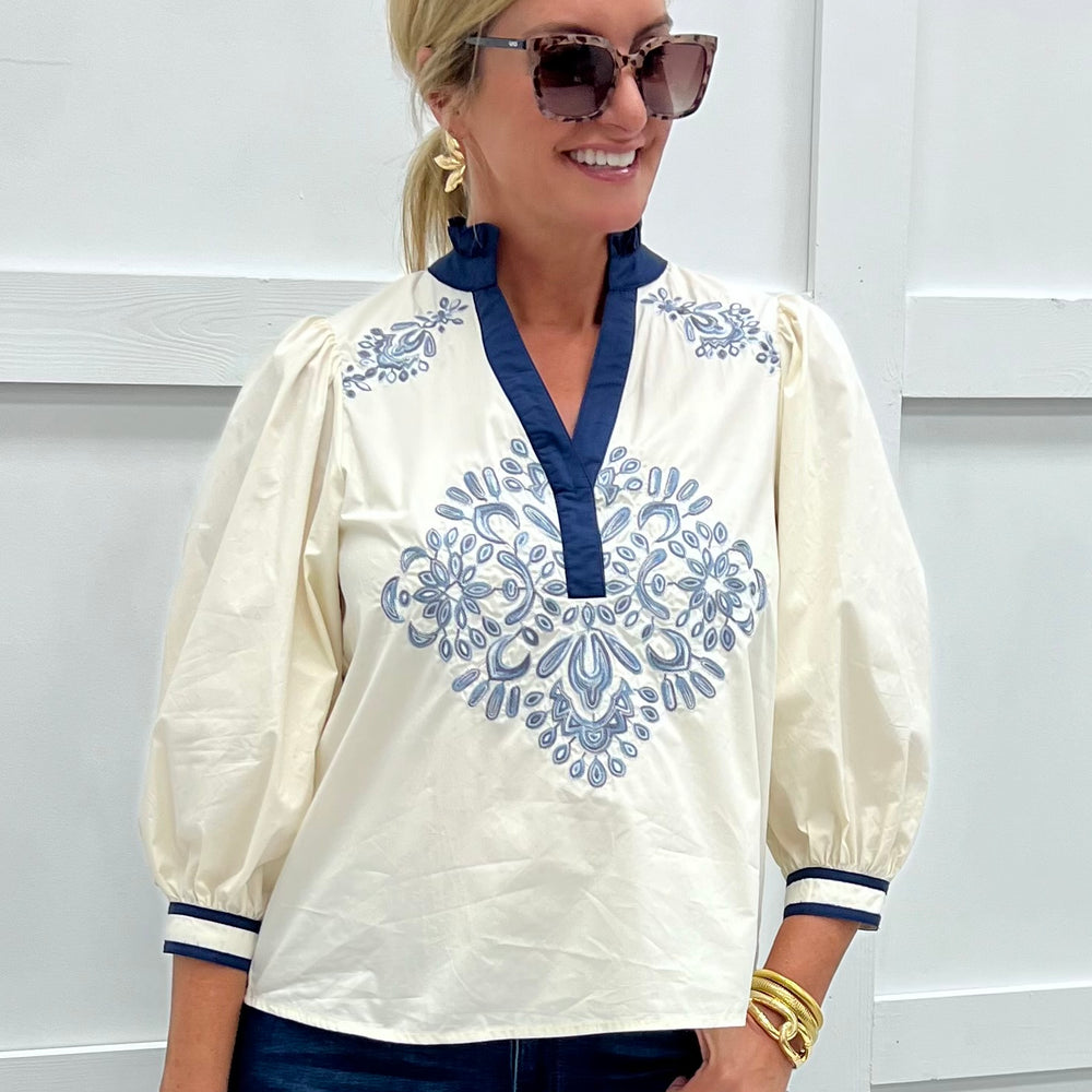 
                  
                    Melrose Embroidered Top
                  
                