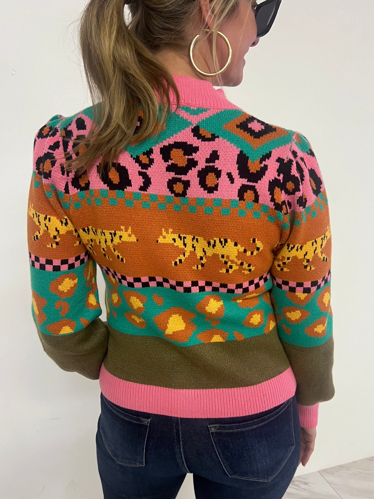 Untamed Mixed Pattern Sweater