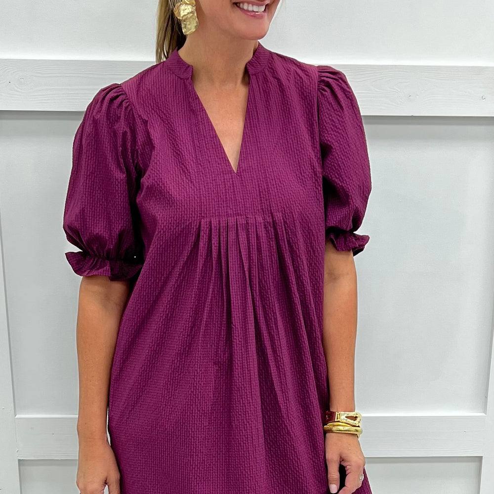 
                  
                    Vivian V.Neck Dress (Berry)
                  
                
