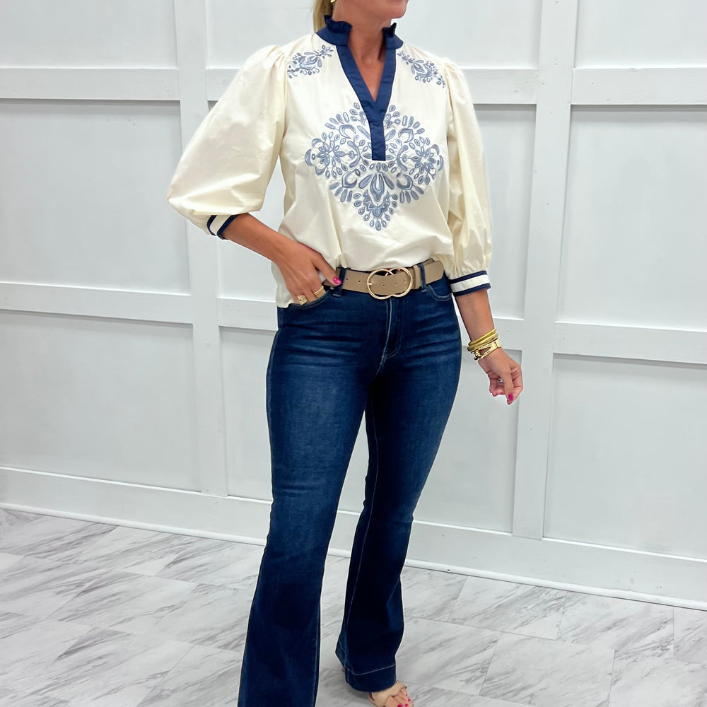 Melrose Embroidered Top