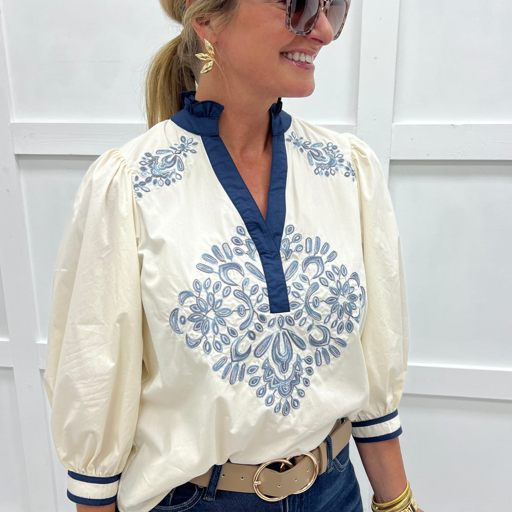 
                  
                    Melrose Embroidered Top
                  
                