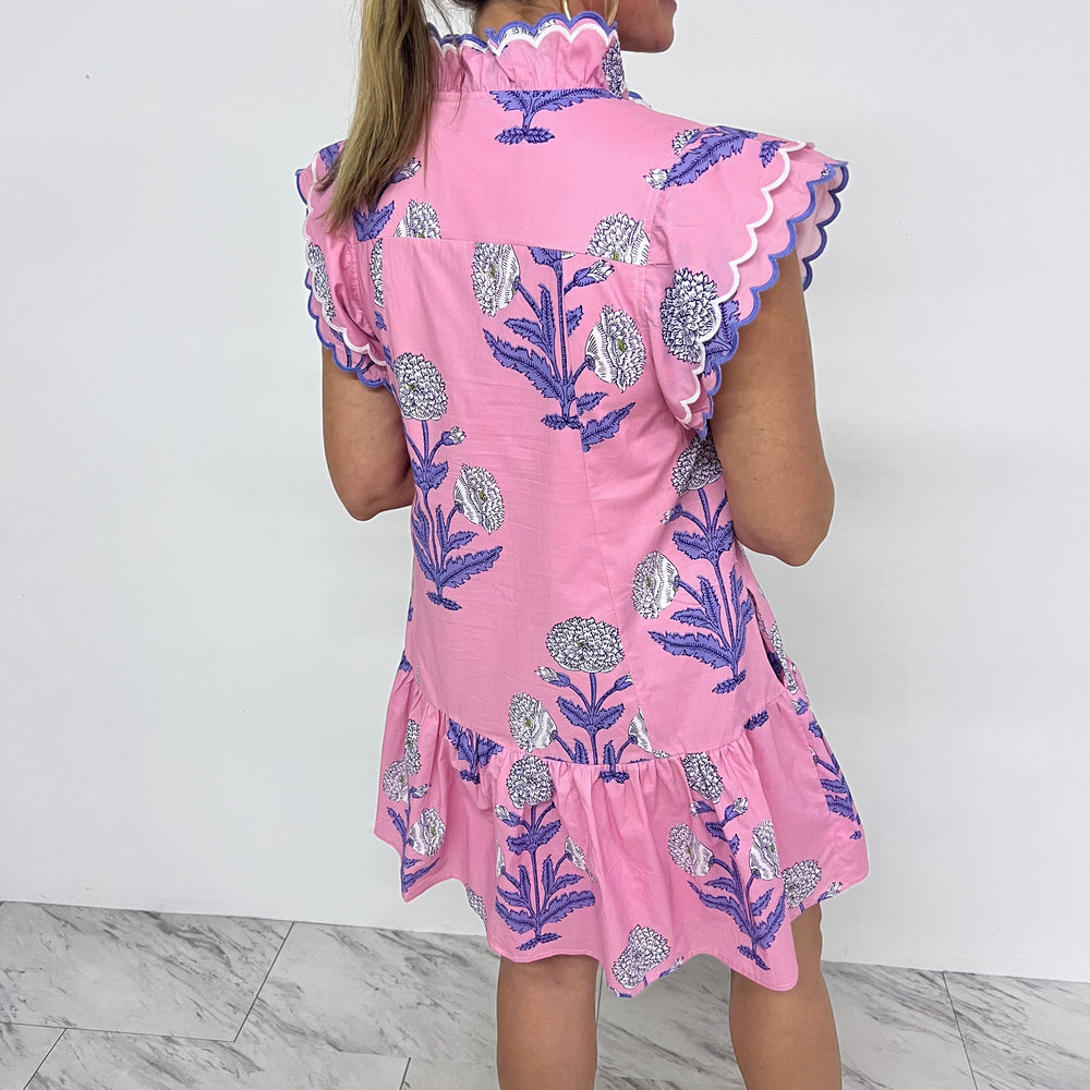 
                  
                    Jasmin Flower + Scallop Dress
                  
                