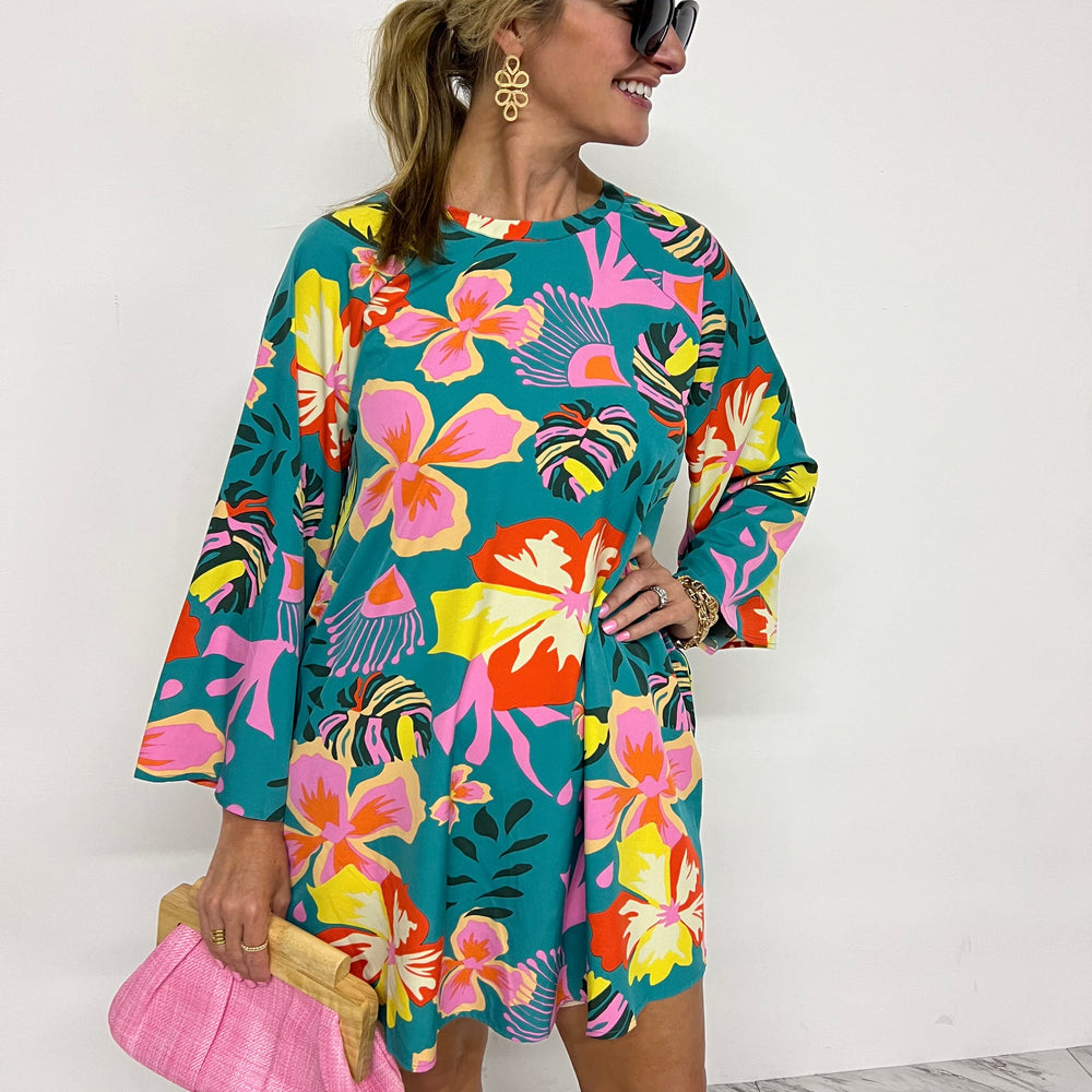 
                  
                    Lost In Paradise Tropical Dress
                  
                