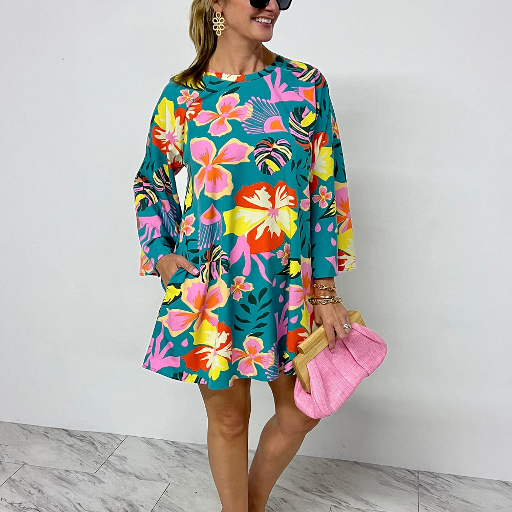 
                  
                    Lost In Paradise Tropical Dress
                  
                