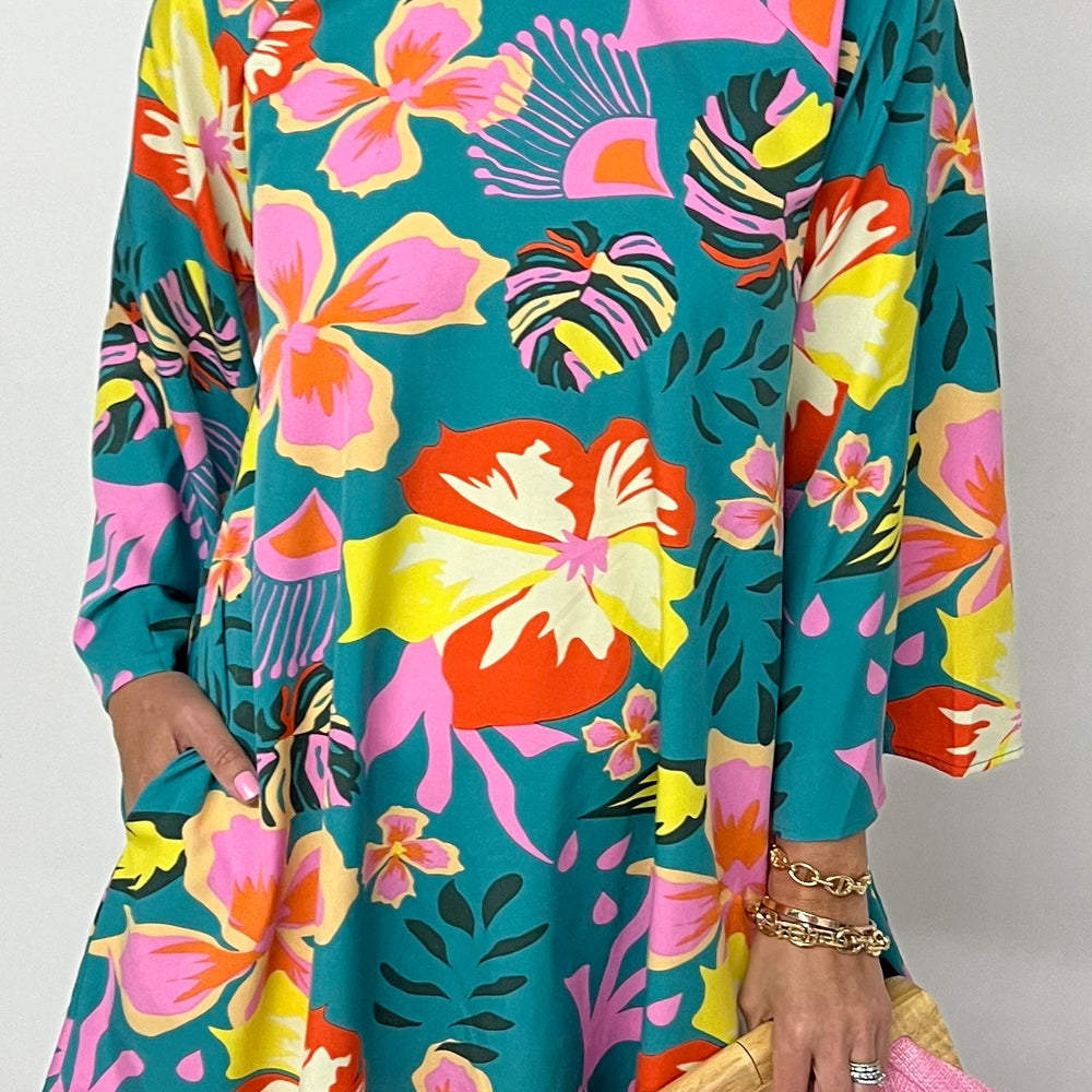 
                  
                    Lost In Paradise Tropical Dress
                  
                