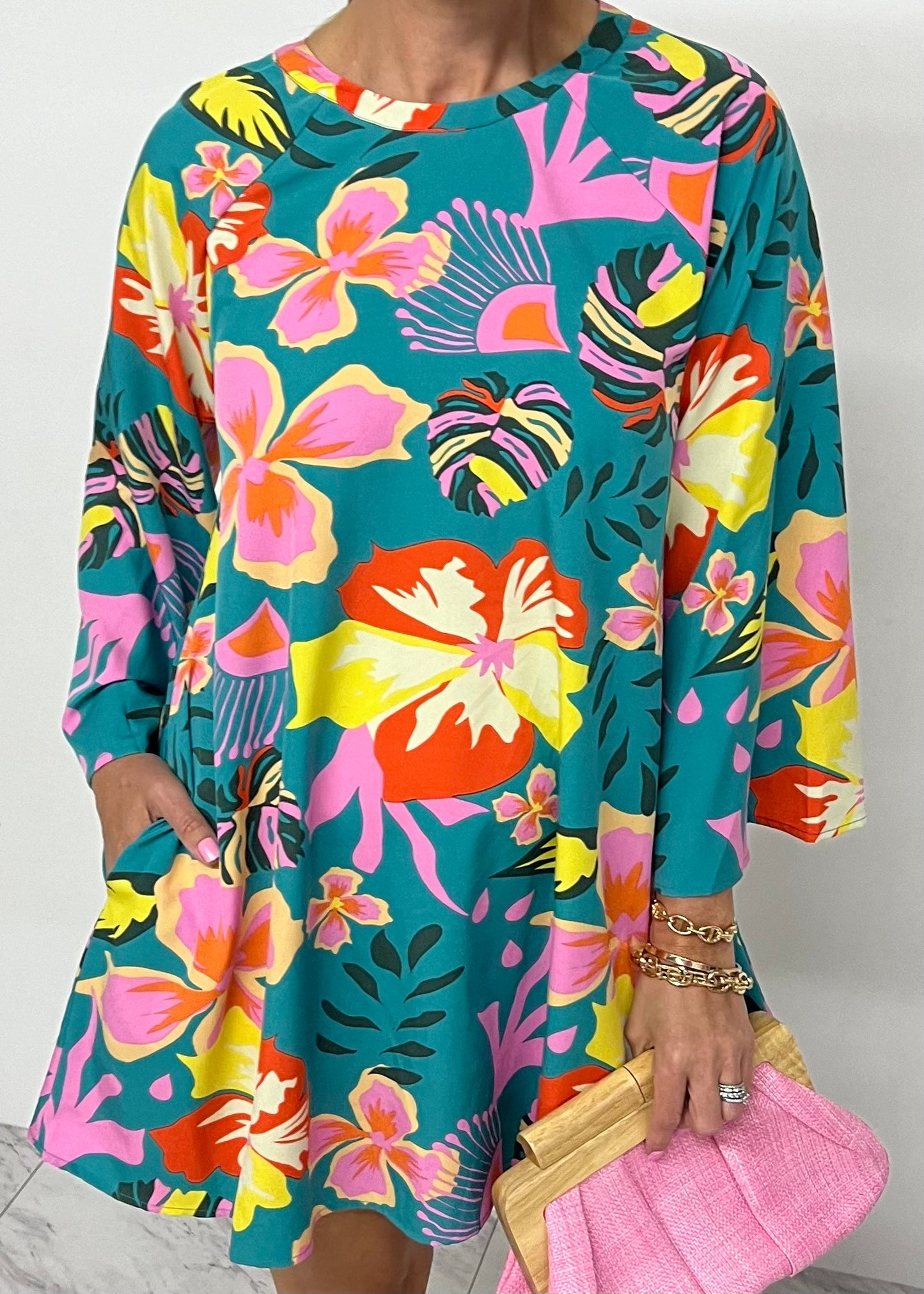 Lost In Paradise Tropical Dress