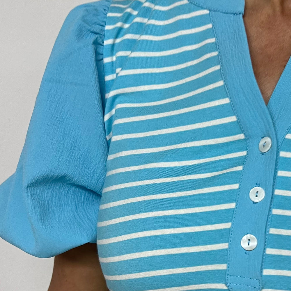 
                      
                        Aqua Water Stripe Top - FINAL SALE
                      
                    