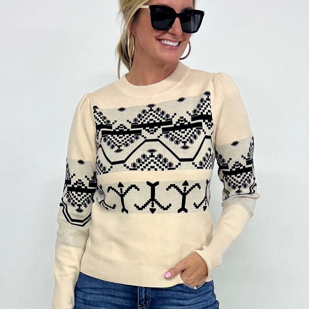 
                  
                    James Knit Pattern Sweater-FINAL SALE
                  
                