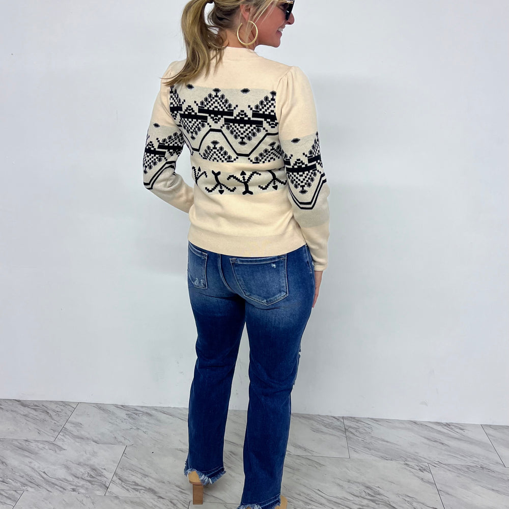 
                      
                        James Knit Pattern Sweater
                      
                    