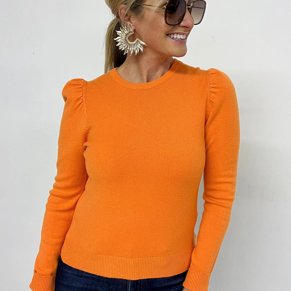 
                  
                    Mercer Puff Sleeve Sweater (Orange)
                  
                