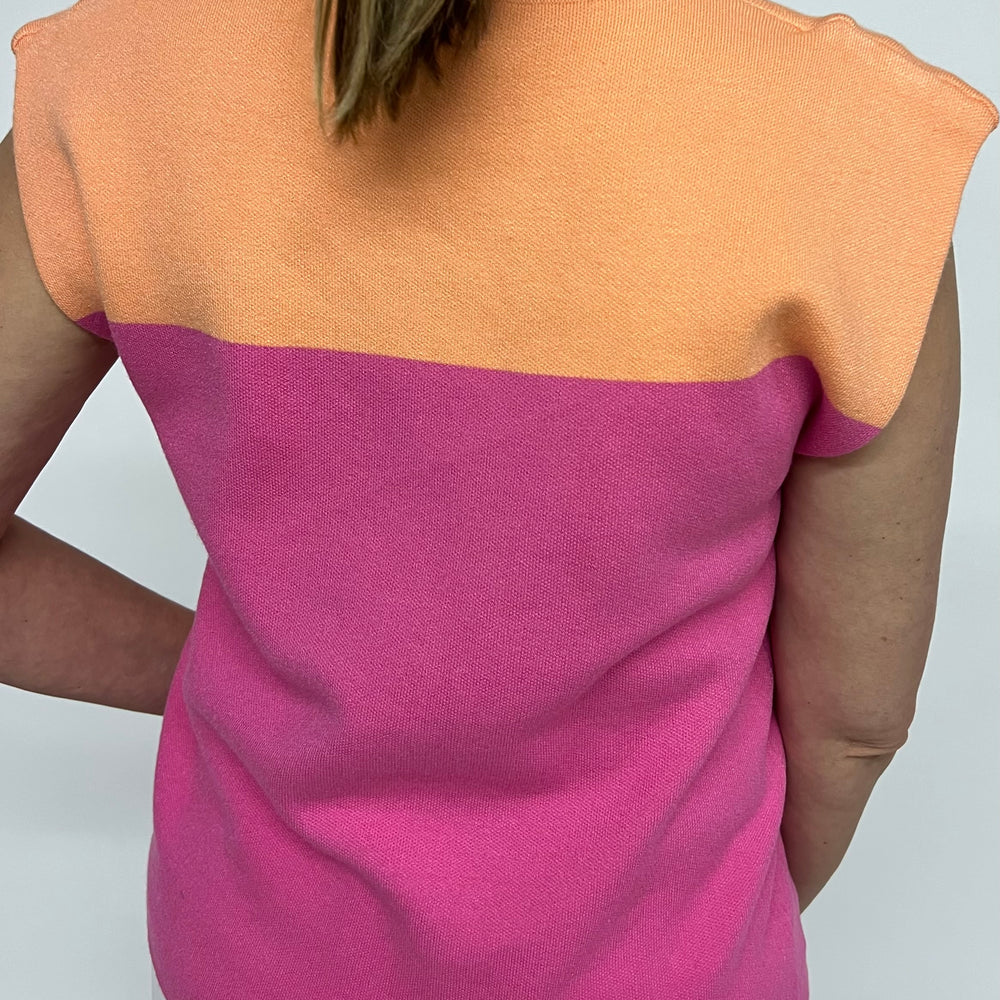 
                  
                    Caroline Colorblock Sleeveless Sweater
                  
                