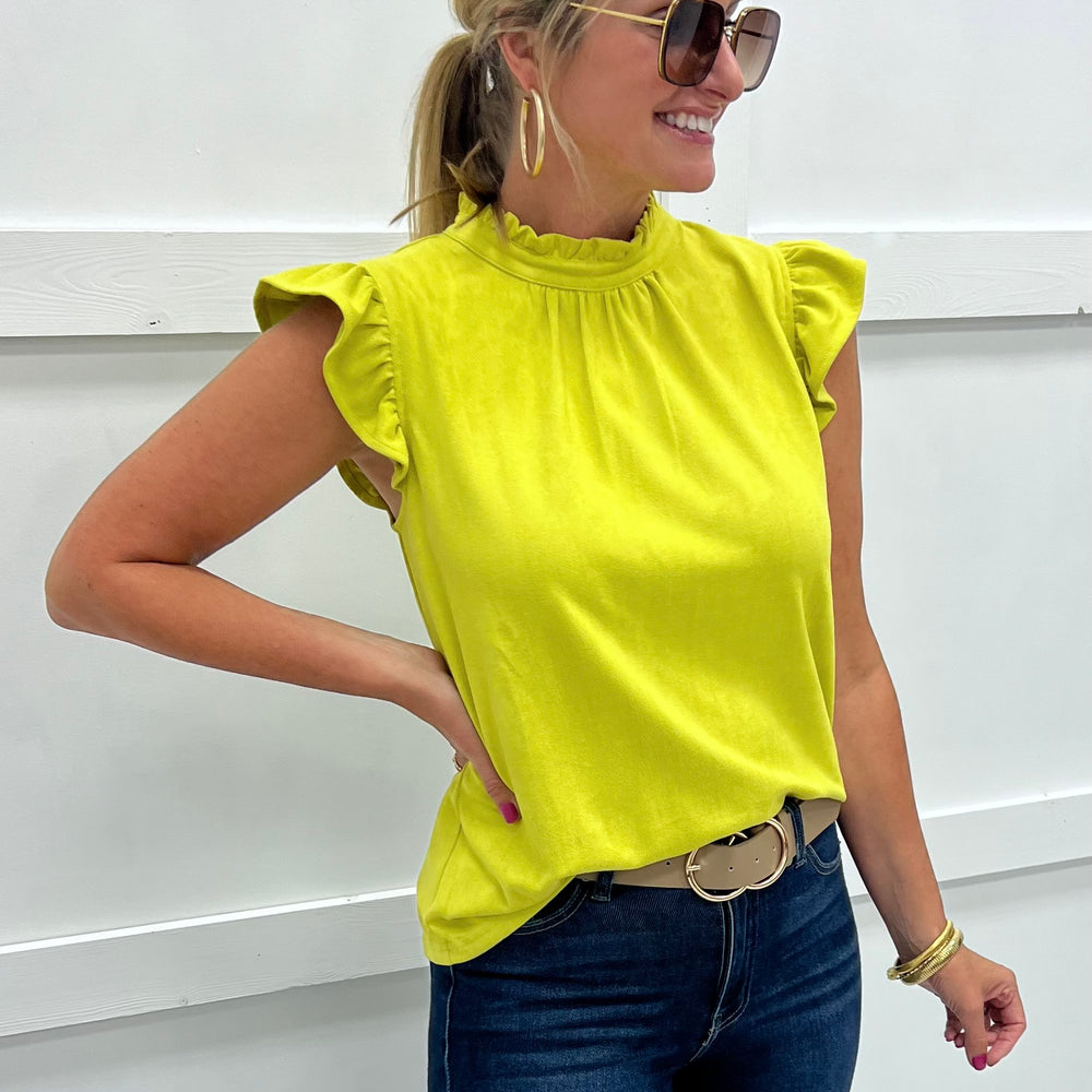 
                  
                    Selena Suede Top (Citrus)
                  
                
