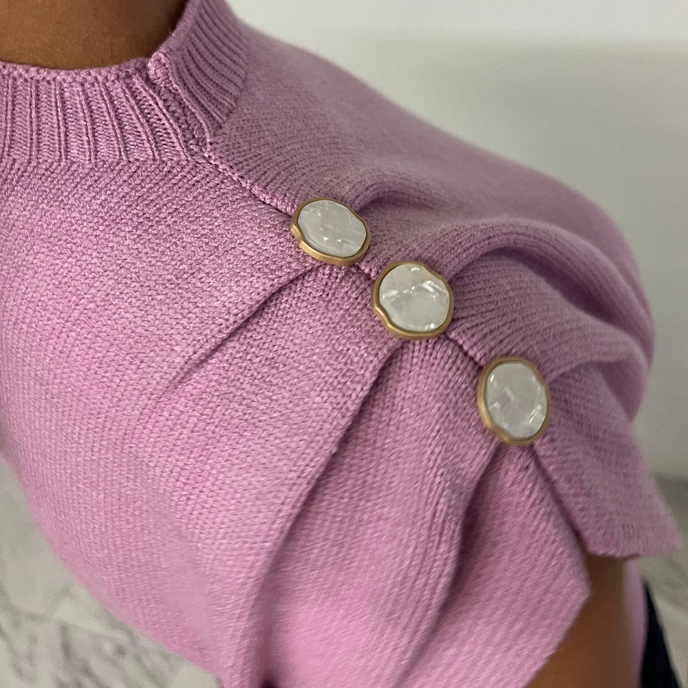 
                      
                        Larue Lilac + Button Sweater - FINAL SALE
                      
                    