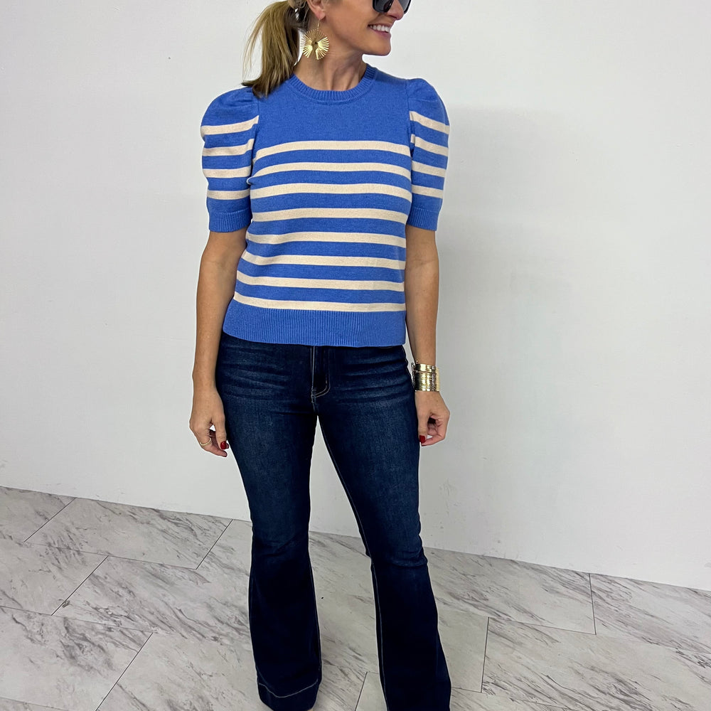 
                  
                    Easton Stripe Sweater (Blue)
                  
                