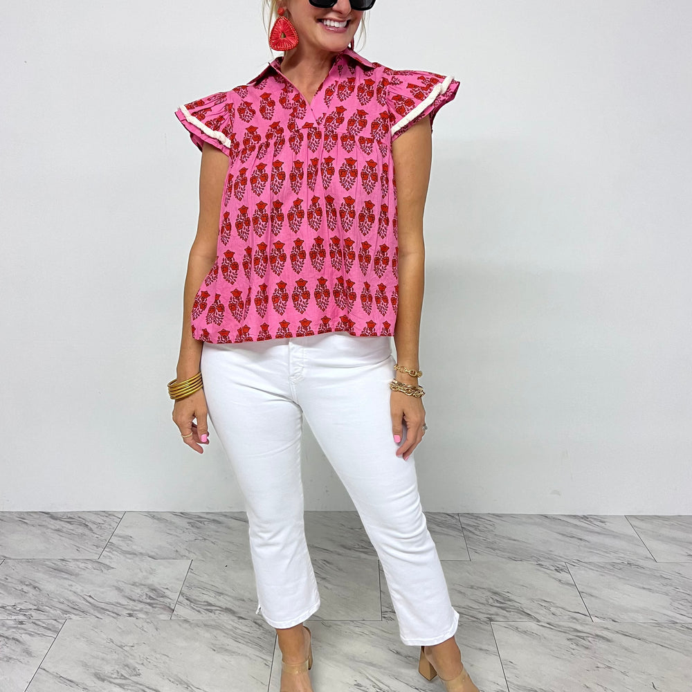 
                  
                    Smitten Summer Print Top
                  
                