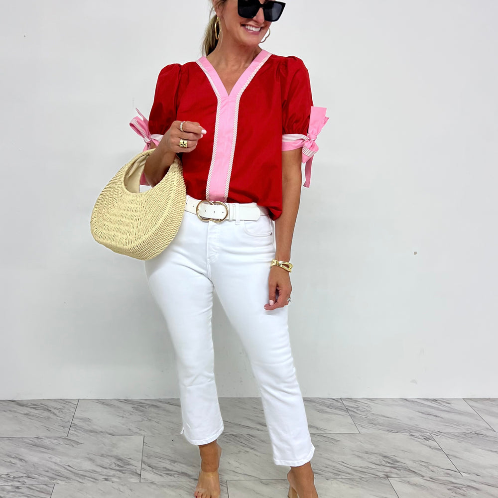 Juliet Pink + Red Top