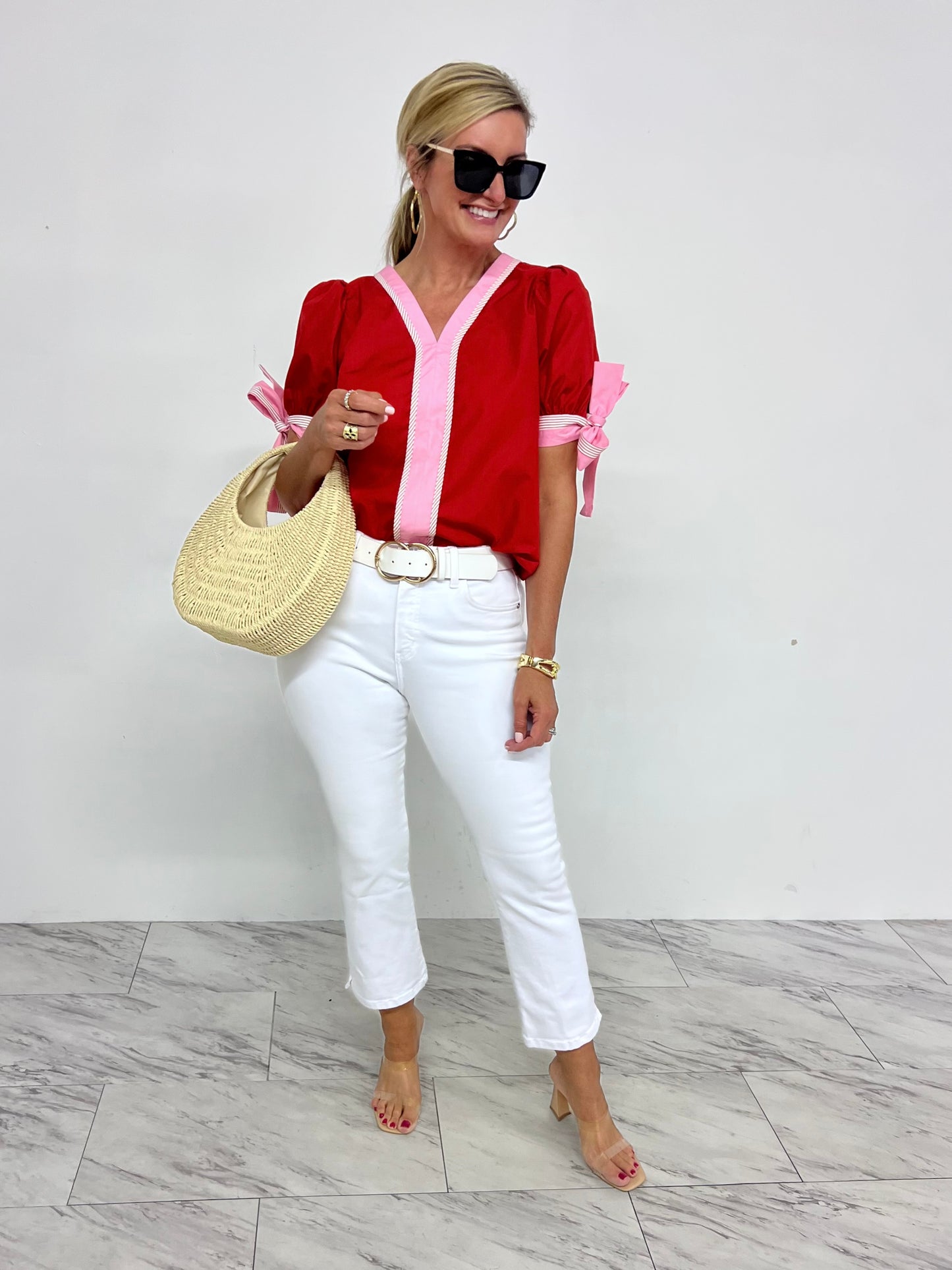 Juliet Pink + Red Top