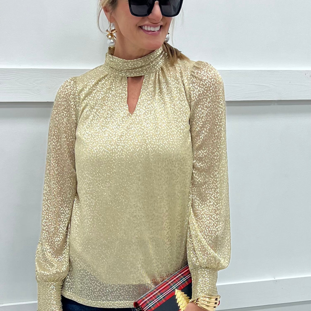 
                  
                    Socialite Chic Gold Top
                  
                