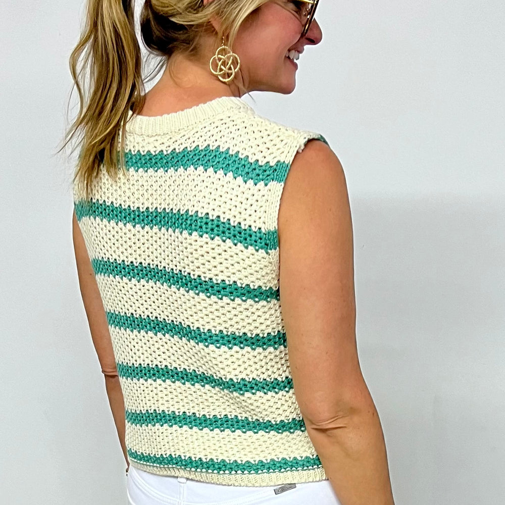 
                  
                    Fool For You Stripe Sweater (green)
                  
                