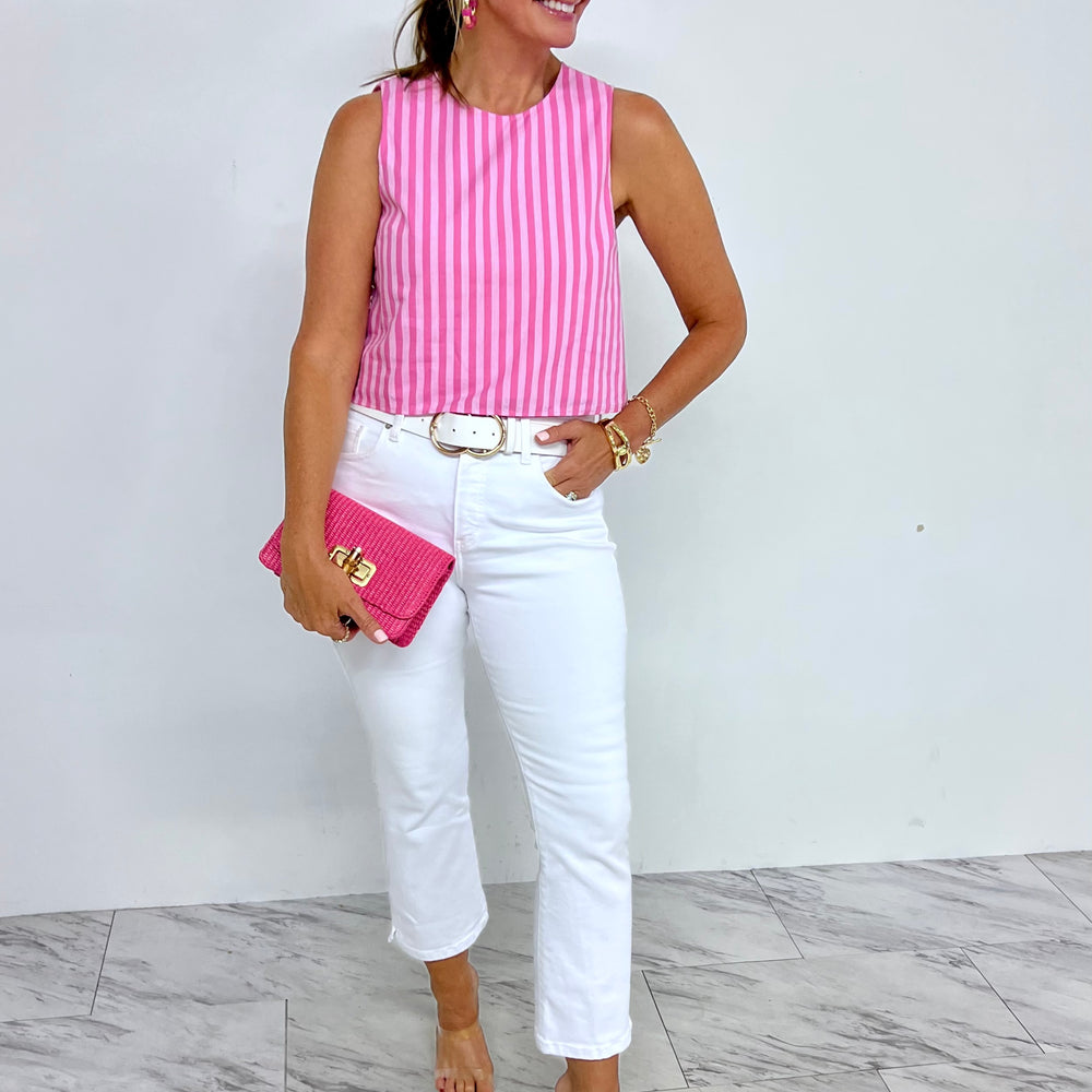 Saylor Stripe Top (Pink)