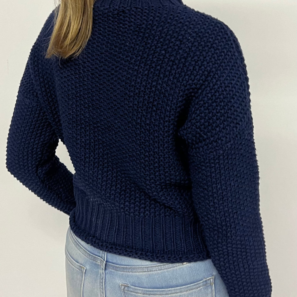 Montana Mock Neck Sweater (navy)