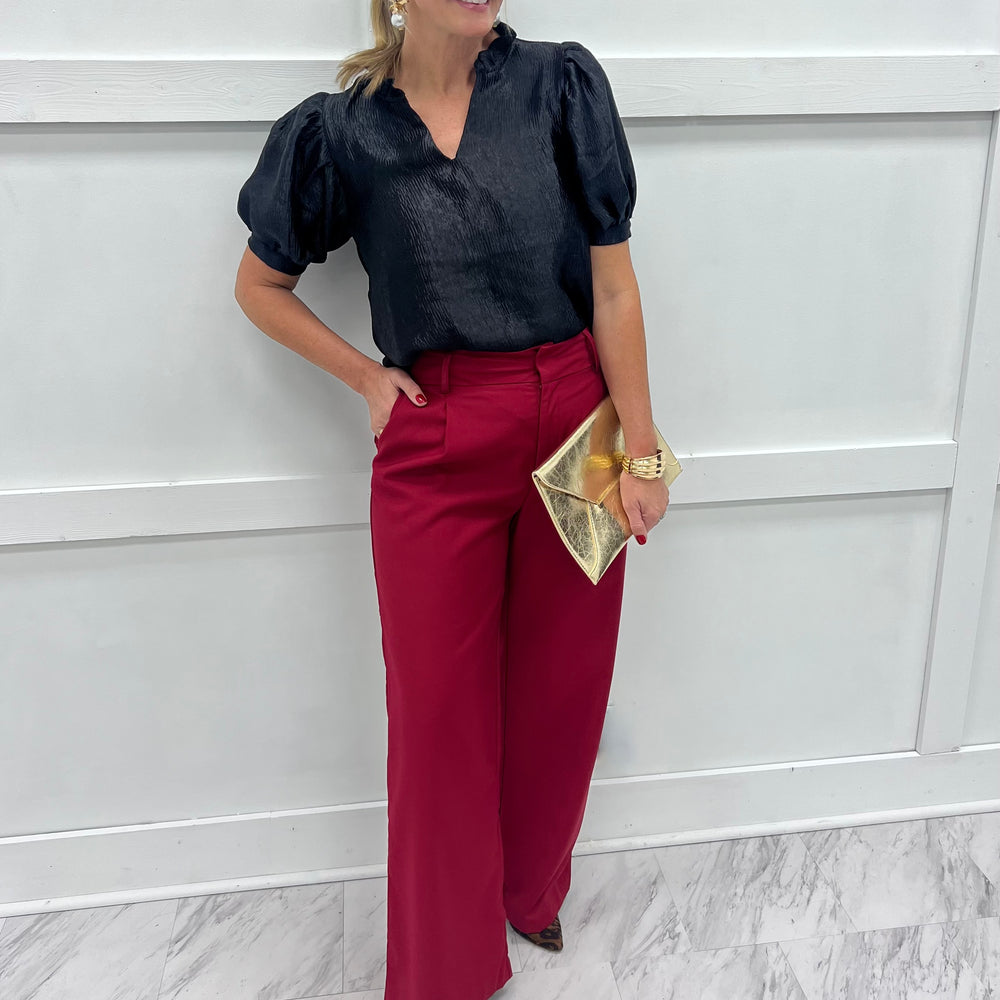 
                  
                    Merlot Wide Leg Pants
                  
                