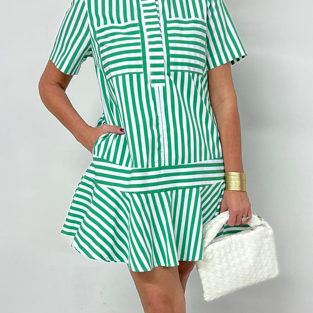 
                  
                    Serafina Stripe + Pocket Dress
                  
                