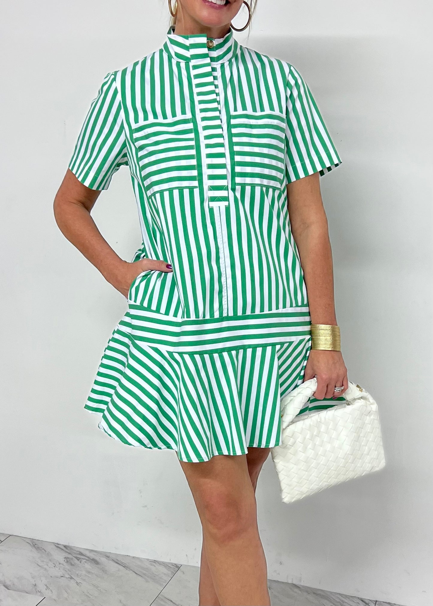 Serafina Stripe + Pocket Dress