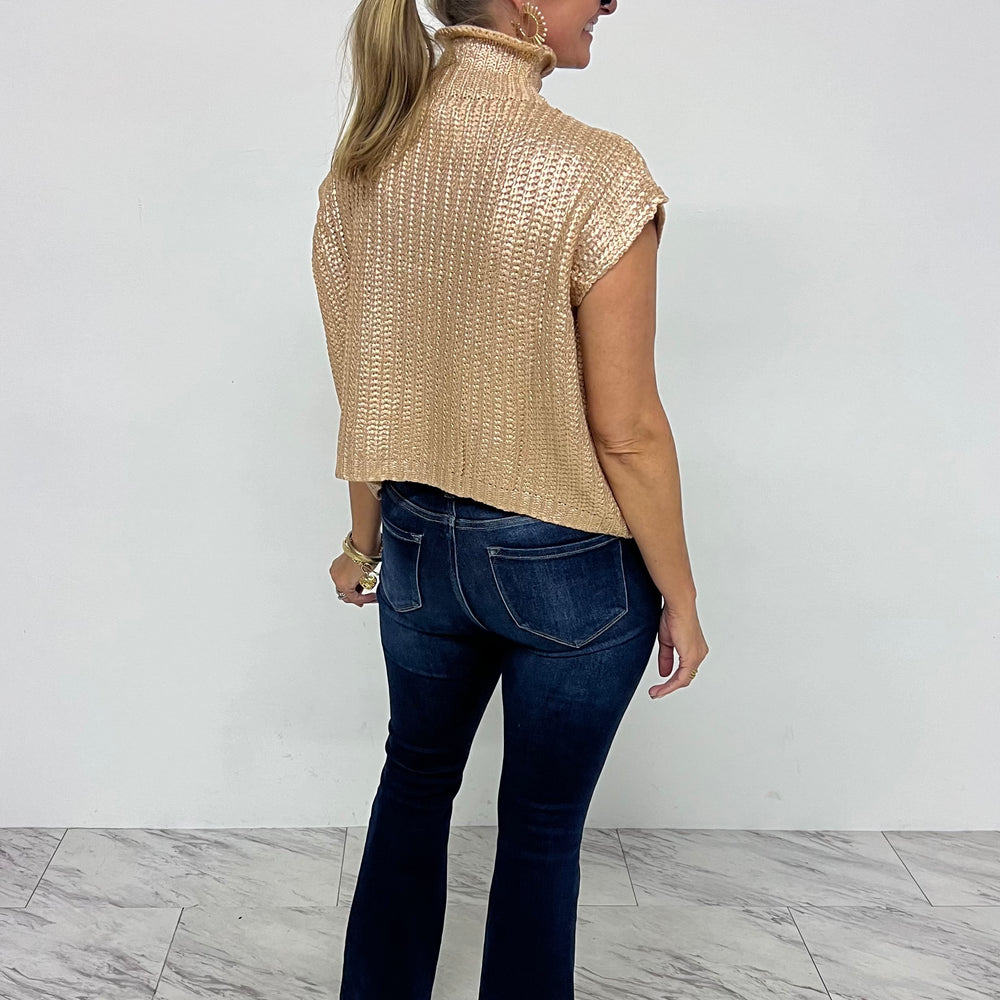 
                      
                        Mystic Gold Short Sleeve Sweater
                      
                    