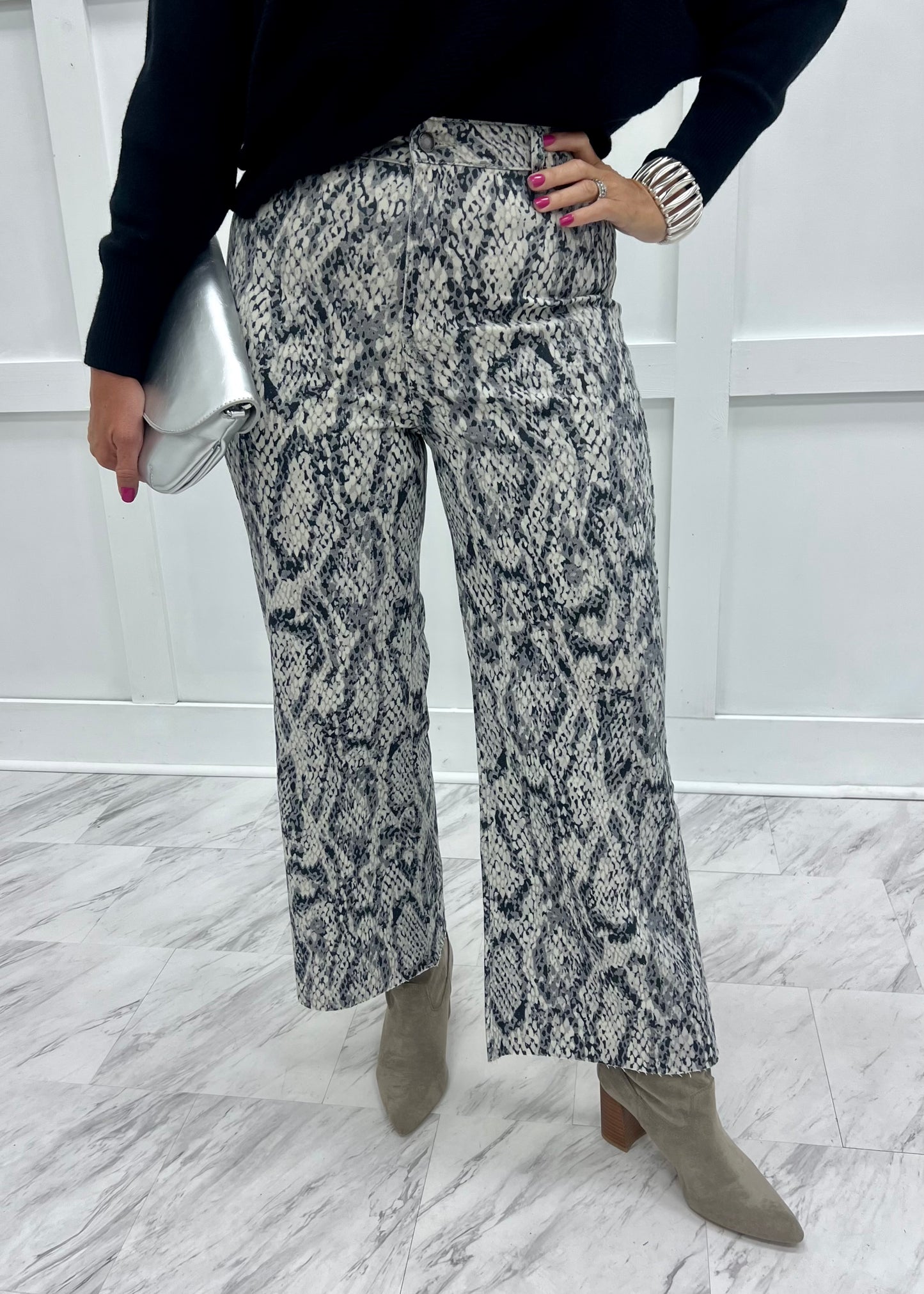 Suri Snake Print Pants
