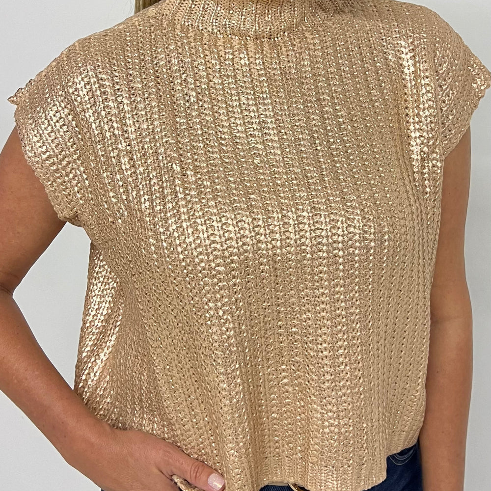 
                      
                        Mystic Gold Short Sleeve Sweater
                      
                    