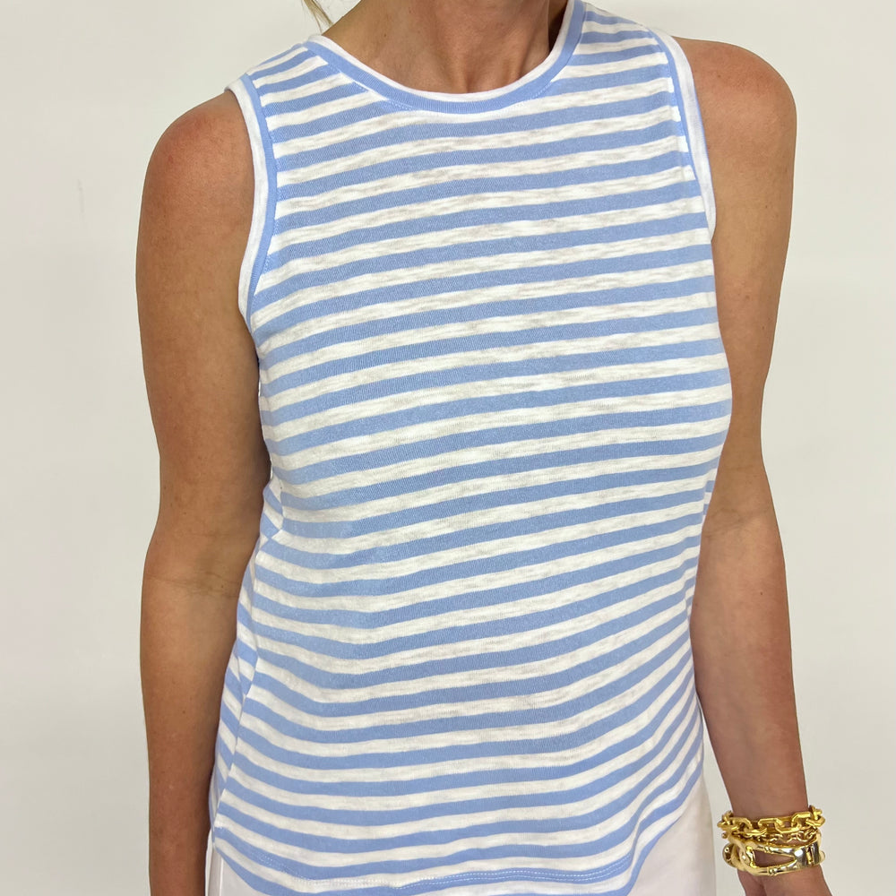 
                  
                    Skye Blue Stripe Tank Top
                  
                