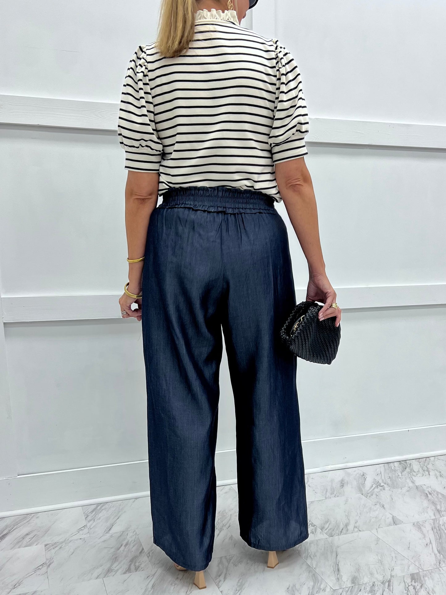 Dawson Dark Denim Drawstring Pants