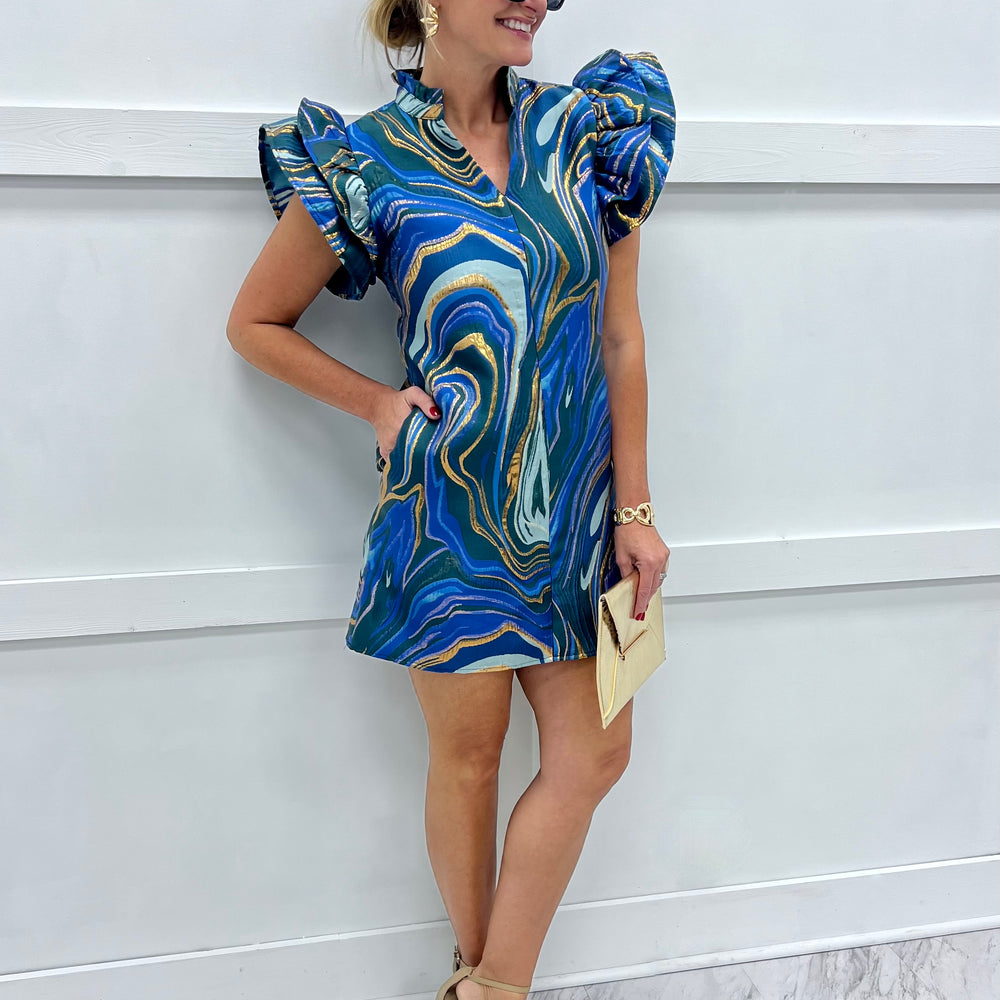 Inspired Dress (Blue Mix)